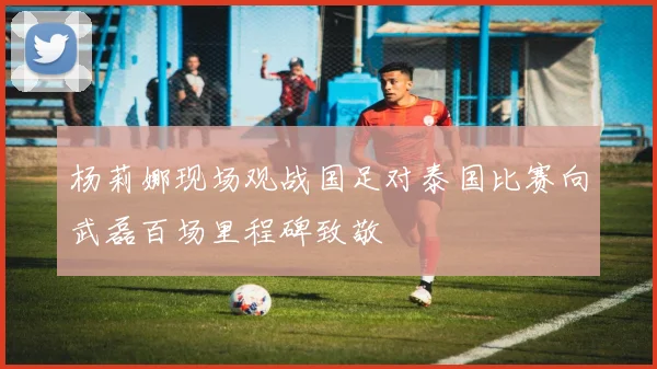 杨莉娜现场观战国足对泰国比赛向武磊百场里程碑致敬