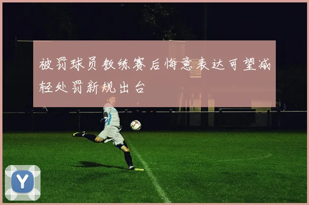 被罚球员教练赛后悔意表达可望减轻处罚新规出台